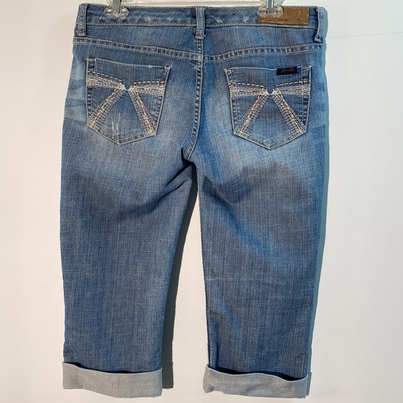 Seven7 - Distressed denim capris. Size 29 - Picture 2 of 12